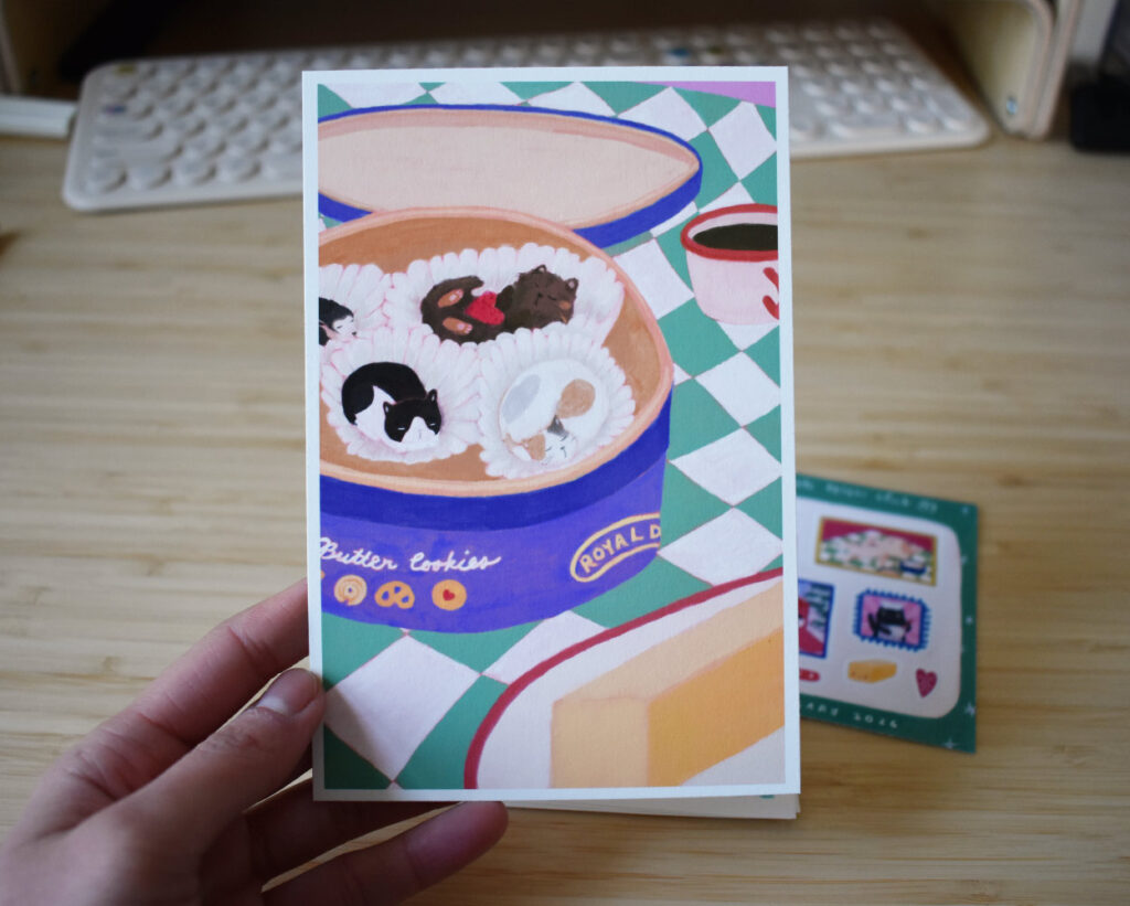 Butter Cookie Cats Postcard