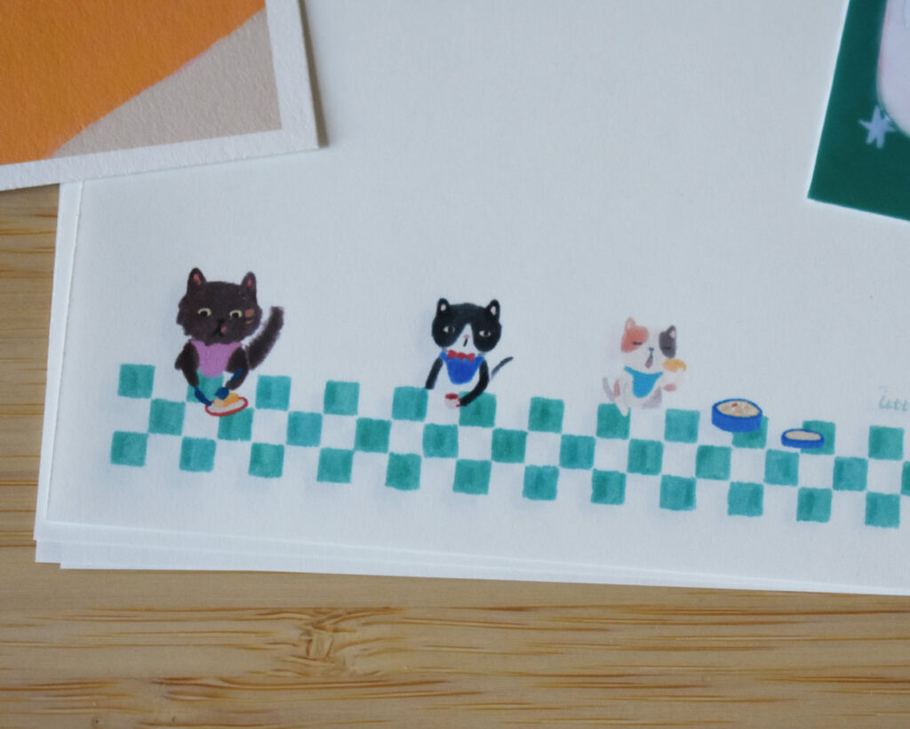 Butter Cookie Cats Stationery Set