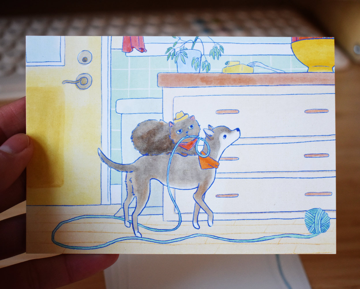 Cowboy Cat Stationery Set - Image 4