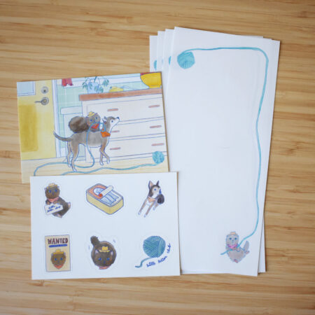 Cowboy Cat Stationery Set