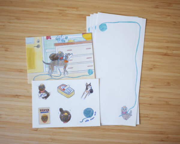 Cowboy Cat Stationery Set