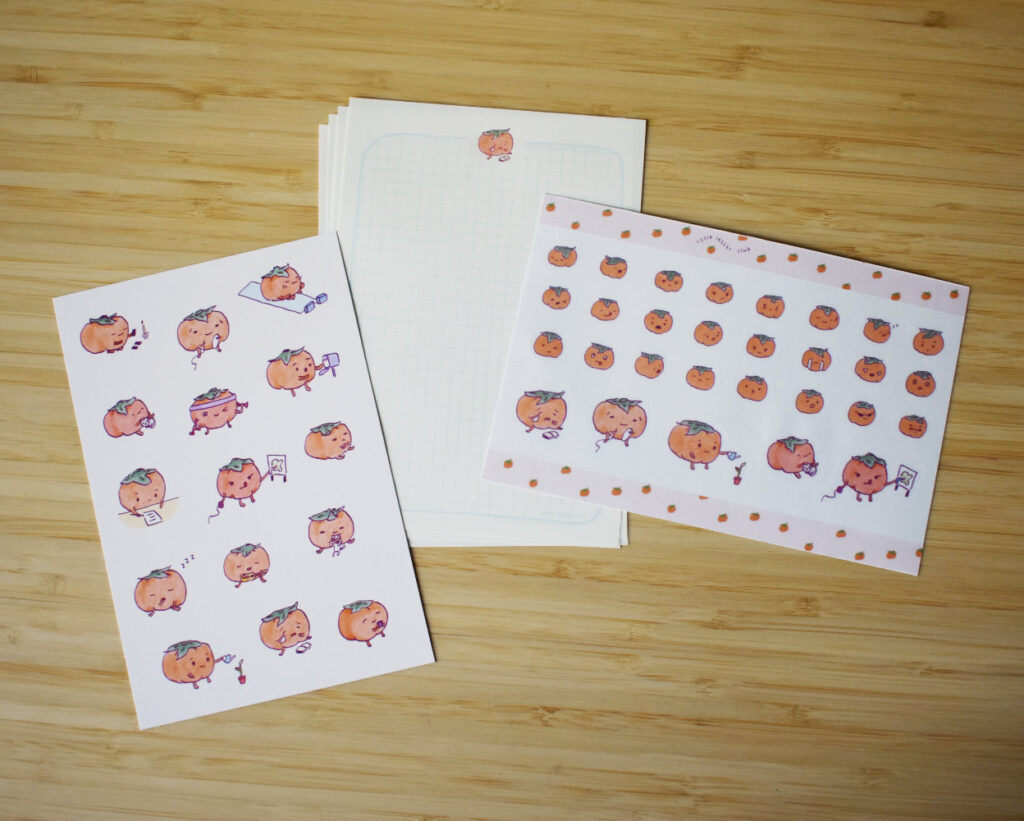 Persimmon Stationery Set