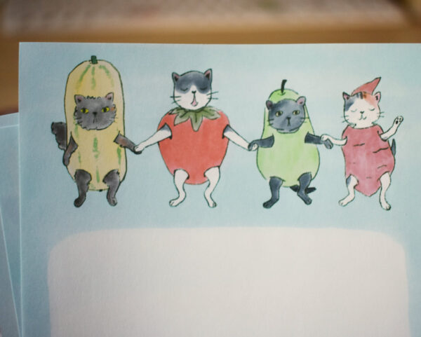 Veggie Cats Stationery Set