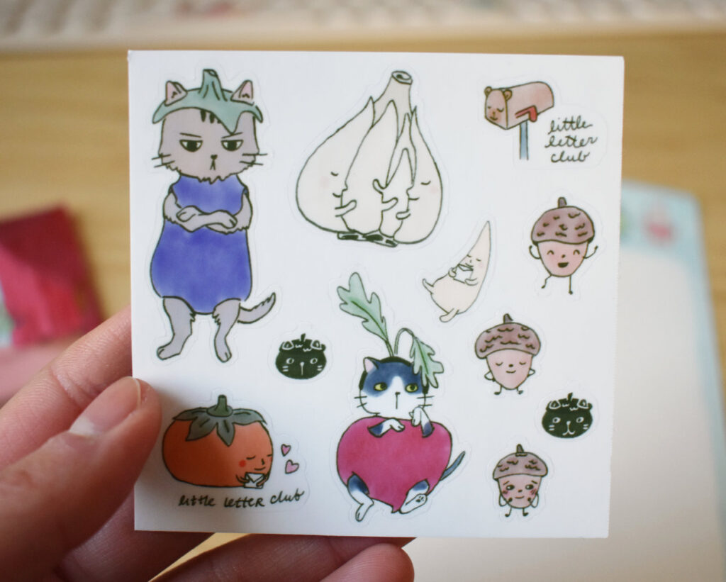 Veggie Cats Sticker Sheet