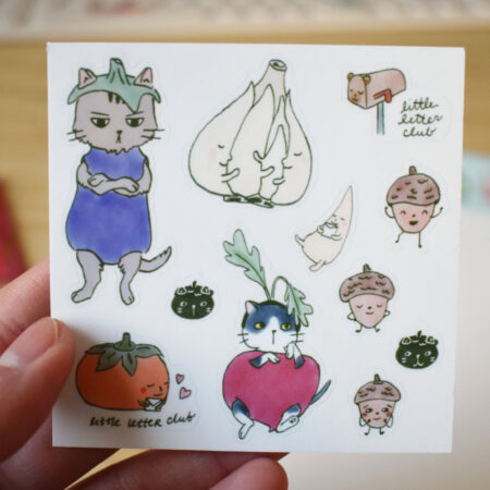 Veggie Cats Sticker Sheet