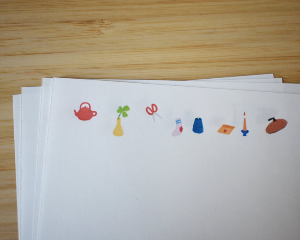 Wintering Chipmunks Stationery Set