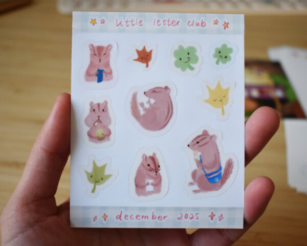 Wintering Chipmunks Stationery Set