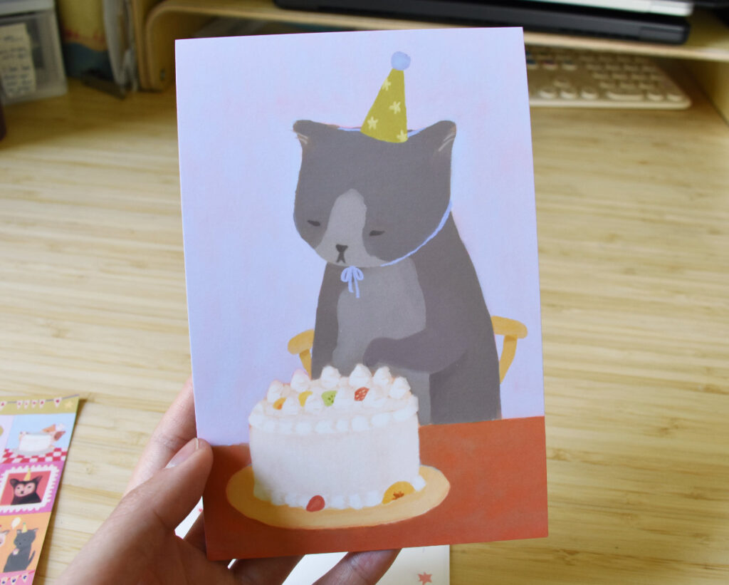Celebration Cat Postcard